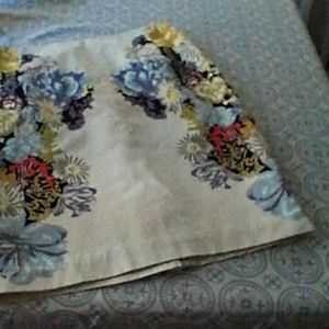 H&M floral Warecolor Pencil Skirt